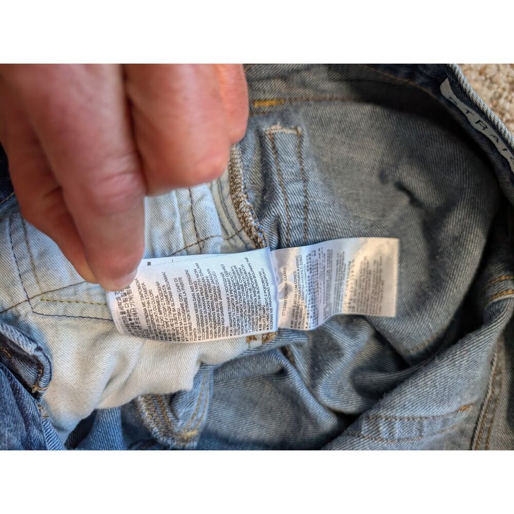 GAP 1969 StraighLeg; 100% Cotton, Men's Denim Jeans/Pants 34X30, Blue Denim - Picture 12 of 12
